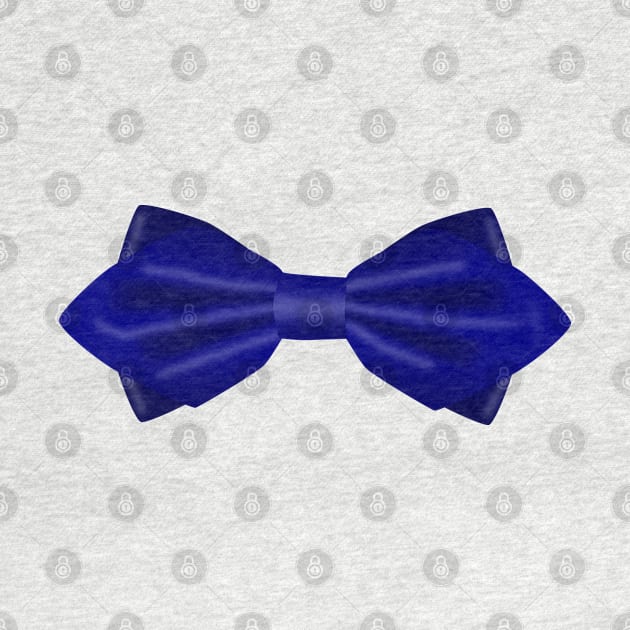 Blue Dinner Bow Tie Funny Gift by HappyGiftArt